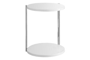 Monarch Specialties I 3056 - White Round Table thumbnail
