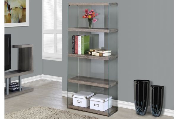 Monarch Specialties I 3060 - Glass Bookcase