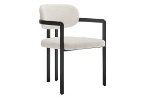 Elio Barrel Fabric and Metal Dining Chair by Modway thumbnail