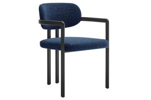 Elio Barrel Fabric and Metal Dining Chair by Modway thumbnail