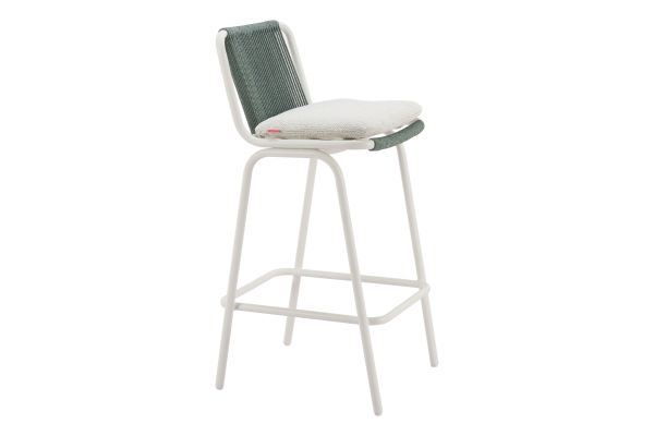 Luft Barstool (Set of 2) White & Green