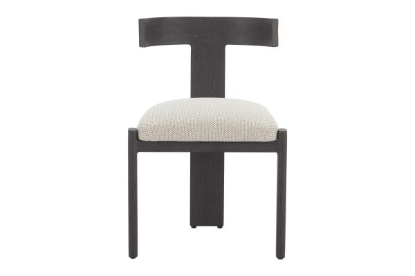 Tiana Dining Chair Black & Beige