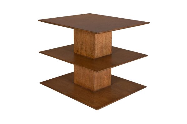 Cocoa Brown Stash It Side Table 