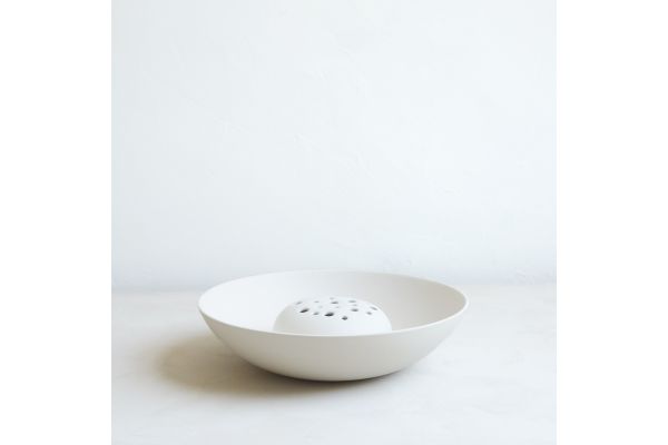 Ceramic Flower Frog Bowl