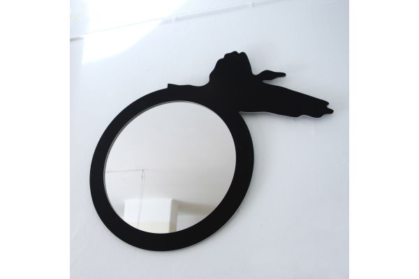 Soaring Bird Shadow Puppet Mirror by Elizabeth Salonen 