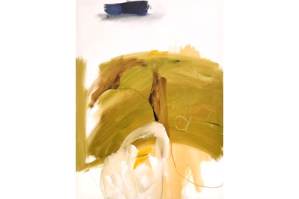 Olive green figure by Liz Davis