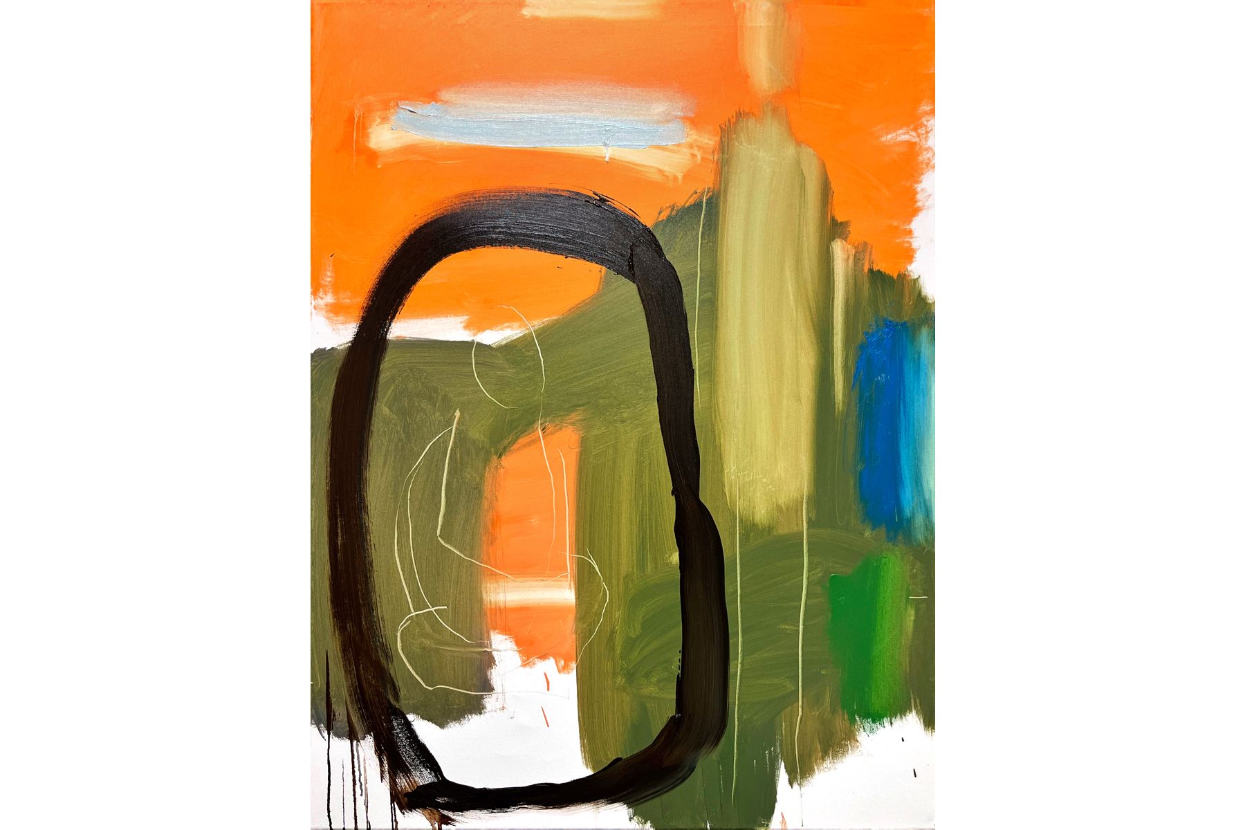 Girl with hula hoop / ancient cave by Liz Davis