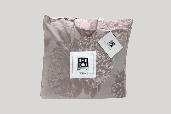 Dahlia Purple 5 Piece 100% Cotton Reversible Comforter Set - King