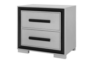 Amelia Grey Black Nightstand thumbnail