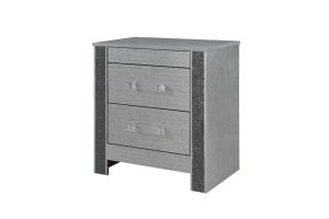 Logan Silver Nightstand thumbnail