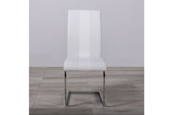 Global Furniture USA Set of Four Armless White Dining Chairs - D915DC-WH