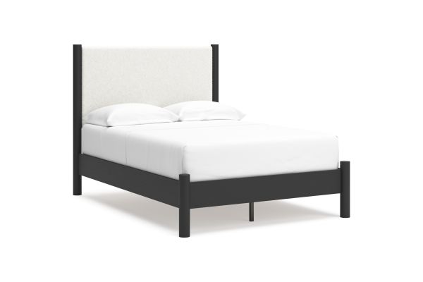 Cadmori Full Upholstered Panel Bed