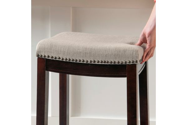 Claridge Linen Counter Stool