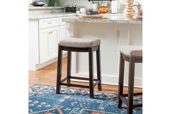 Claridge Linen Counter Stool