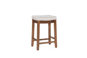 Claridge Linen Striped Barstool thumbnail