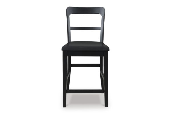 Greddinton Black Counter Height Barstool