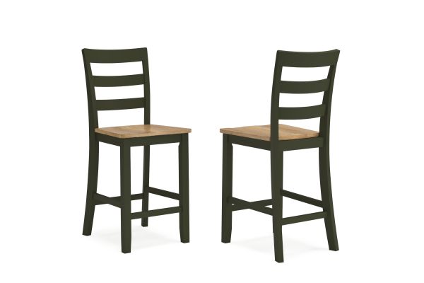 Gesthaven Green Counter Height Barstool Set of Two