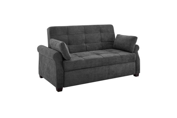 Serta Hailey Queen Convertible Sofa in Grey