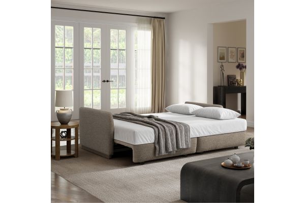 Serta Tyler Convertible Sofa in Brown