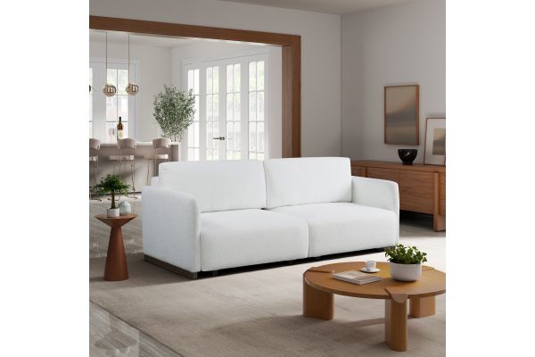 Serta Tyler Convertible Sofa in White