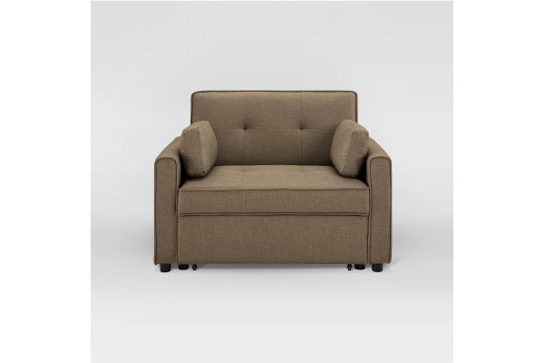 Serta Carson Convertible Chair in Tan