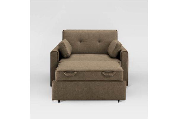 Serta Carson Convertible Chair in Tan