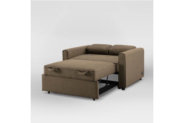 Serta Carson Convertible Chair in Tan