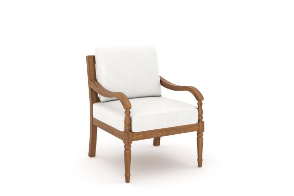 Savannah Club Chair (2 Per Carton)  - White Linen