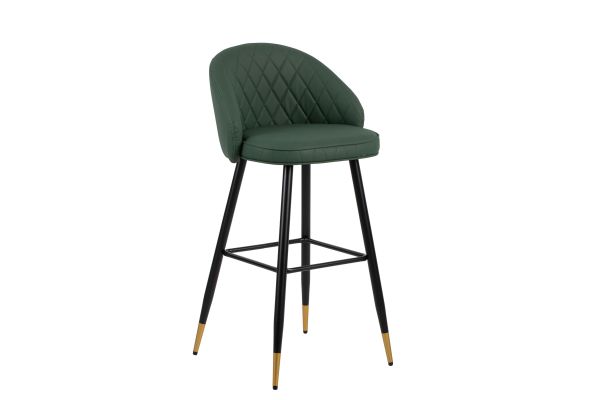 Oliver Vegan Leather Bar Chair (Set of 2) - Green