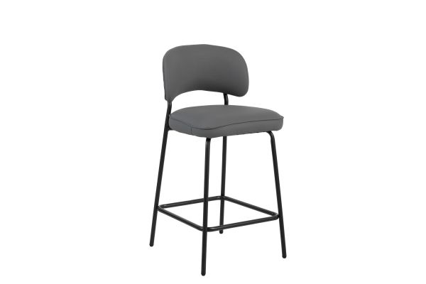 Blythe Vegan Leather Counter Chair (Set of 4) - Gray