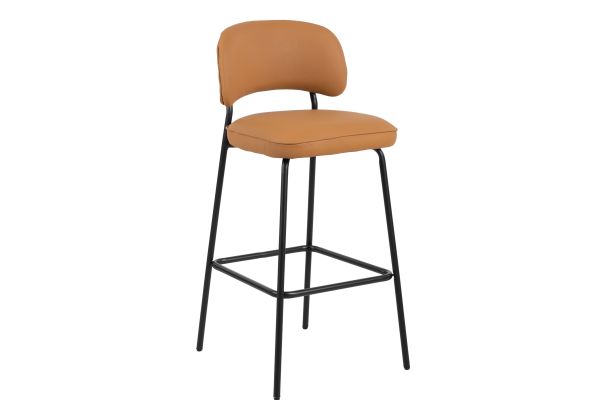 Blythe Vegan Leather Counter Chair (Set of 4) - Orange