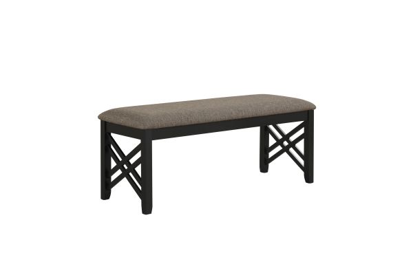 Potomac Dining Bench - Brown/Black