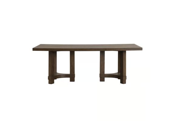 Cityscape Rectangle Dining Table Base - Walnut