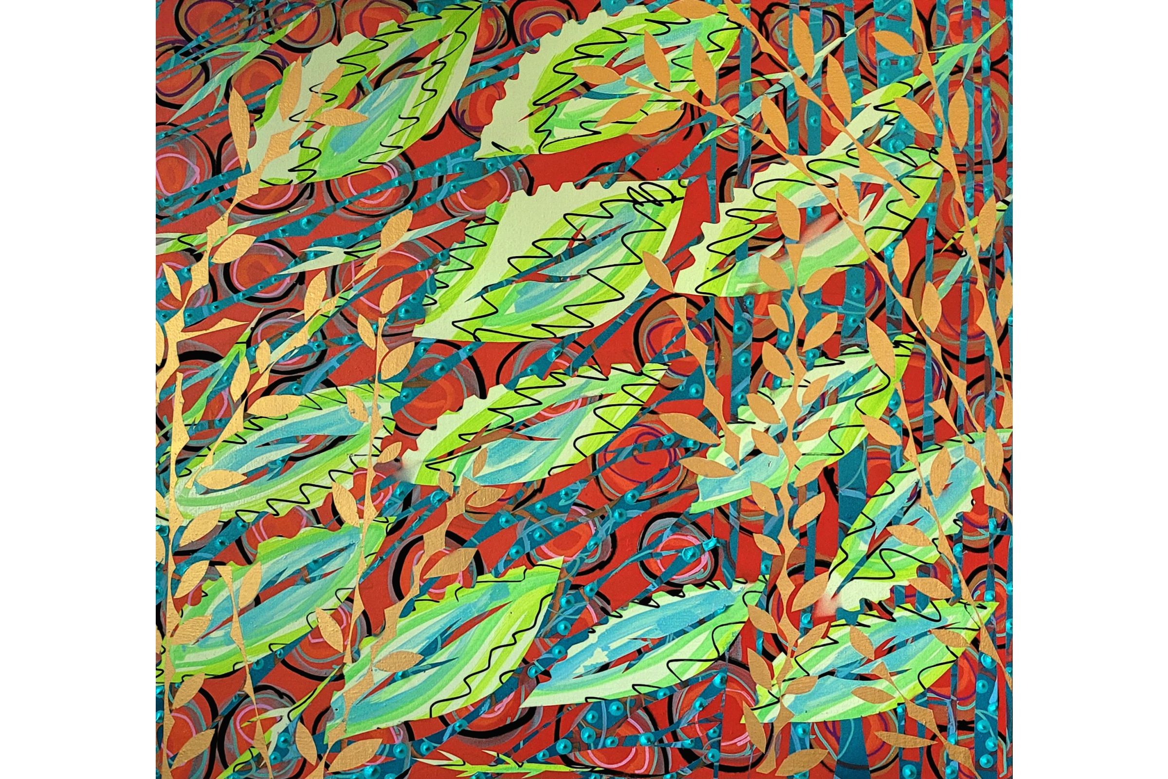 Green leaves by Barbara WF Miner
