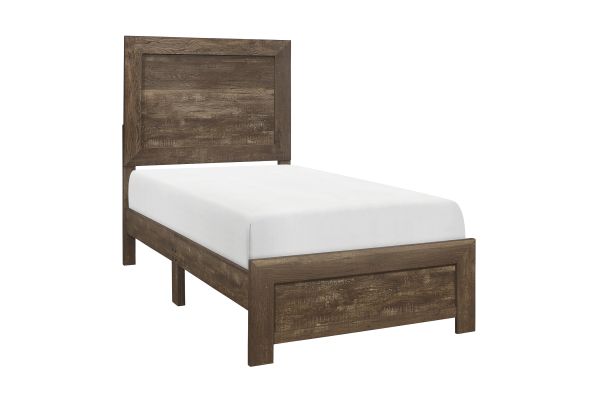 Corbin Twin Bed In A Box - Brown