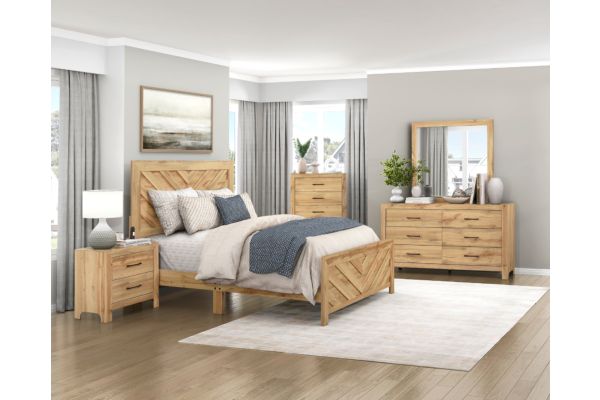 Corbin Full Bed - Natural