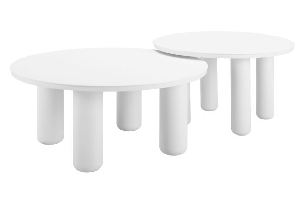 Ola Coffee Table Set (2-Piece) White