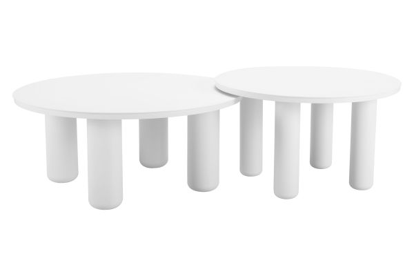 Ola Coffee Table Set (2-Piece) White