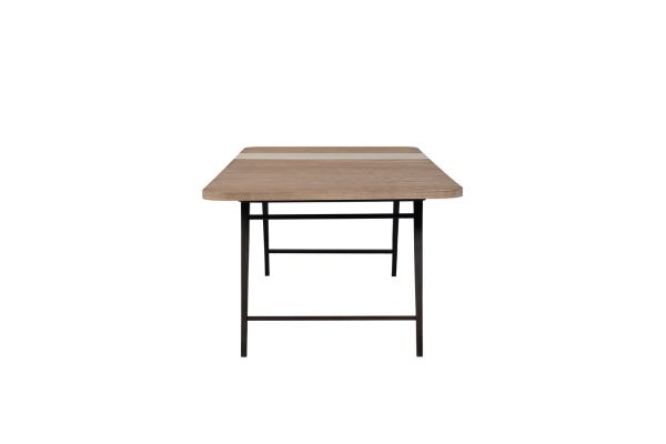 Trilogy Asymmetrical Slab Stone Dining Table - Toffee