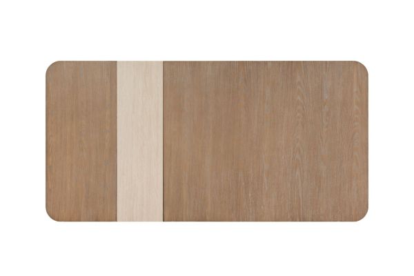 Trilogy Asymmetrical Slab Stone Dining Table - Toffee