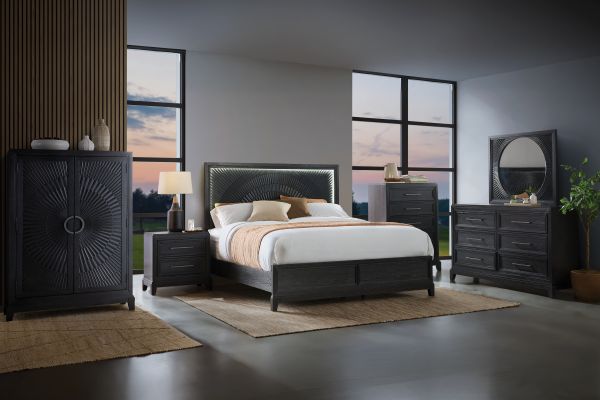 Meredith Black 5-Piece Queen Bedroom Set 
