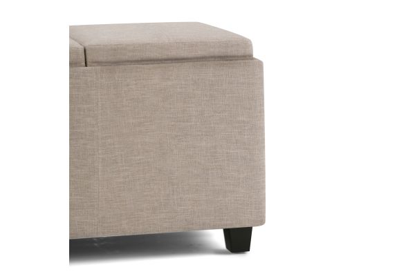 Avalon Storage Ottoman - Natural