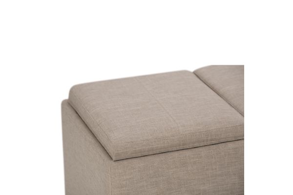 Avalon Storage Ottoman - Natural