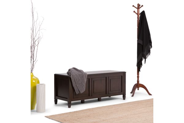 Connaught Storage Bench Trunk - Dark Brown
