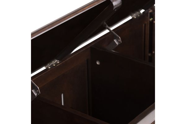 Connaught Storage Bench Trunk - Dark Brown