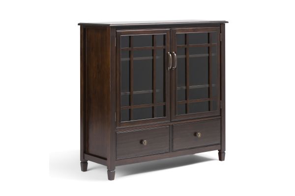 Connaught Tall Storage Cabinet - Dark Brown