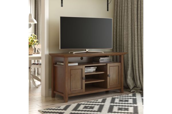 Amherst 54-inch TV Media Stand - Saddle Brown