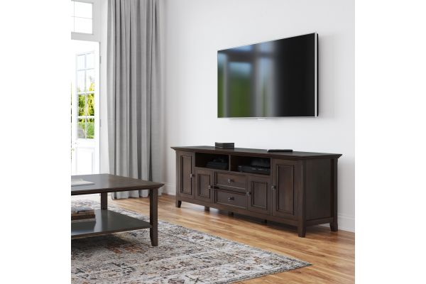 Amherst 72-inch Wide TV Media Stand - Brunette Brown