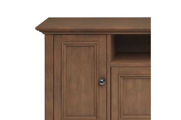 Amherst 72 inch Wide TV Media Stand - Rustic Natural Aged Brown