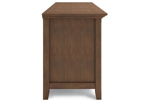 Amherst 72 inch Wide TV Media Stand - Rustic Natural Aged Brown